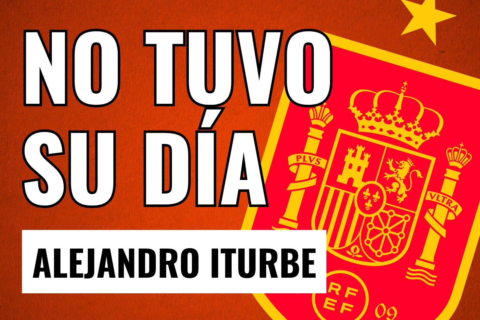 Alejandro Iturbe no tuvo su día con la sub-21