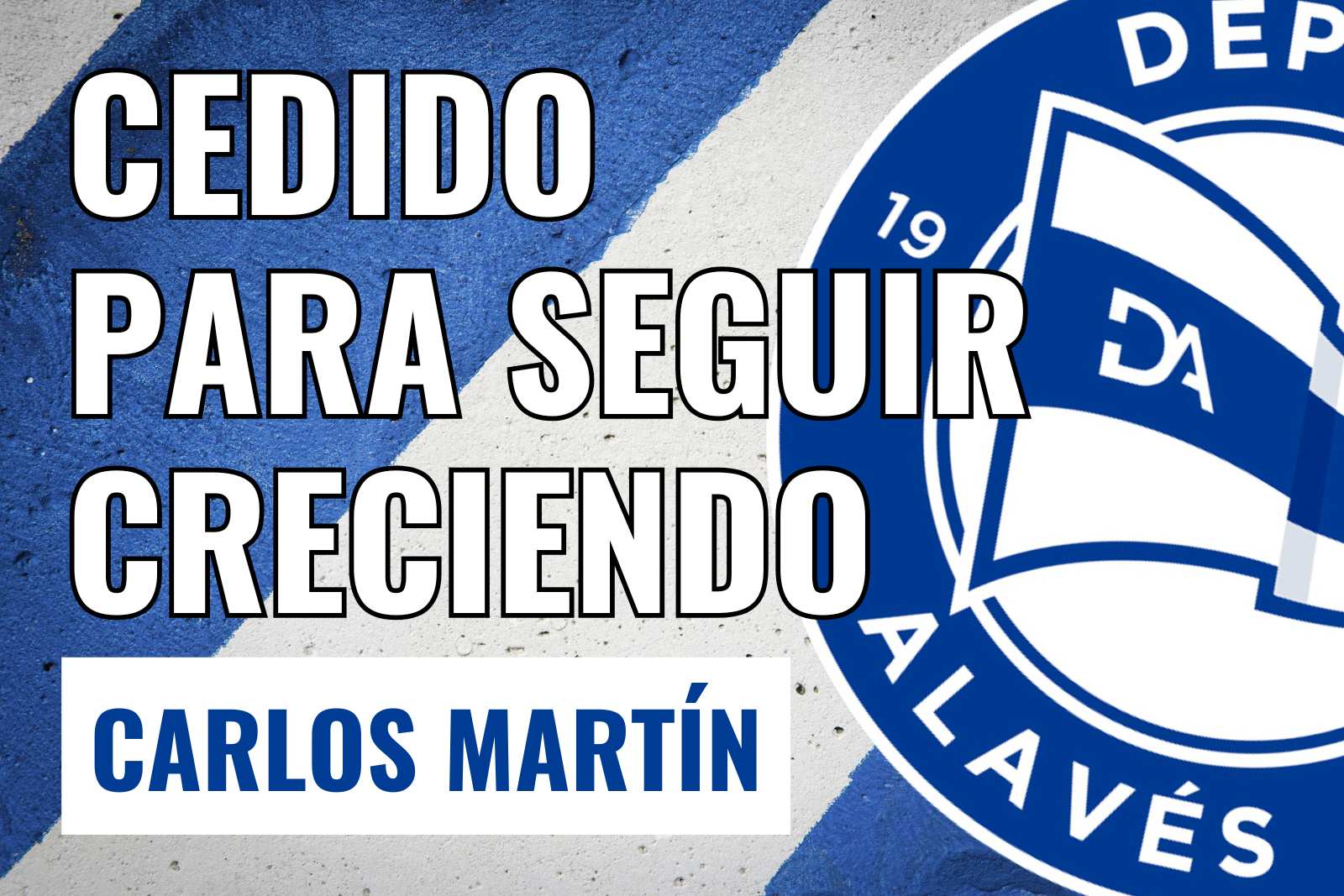 Carlos Martín cedido para seguir creciendo