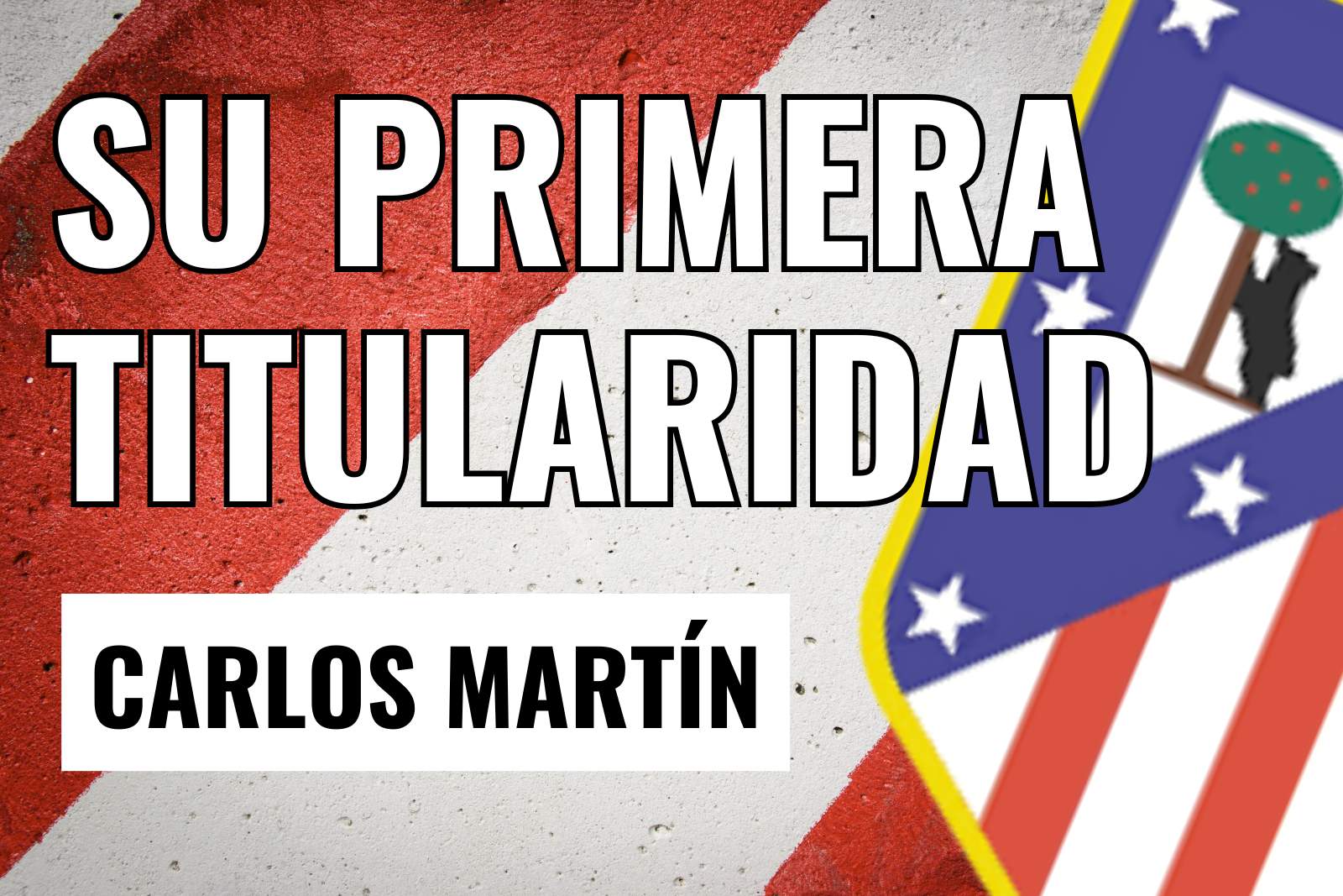 Carlos Martín su primera titularidad