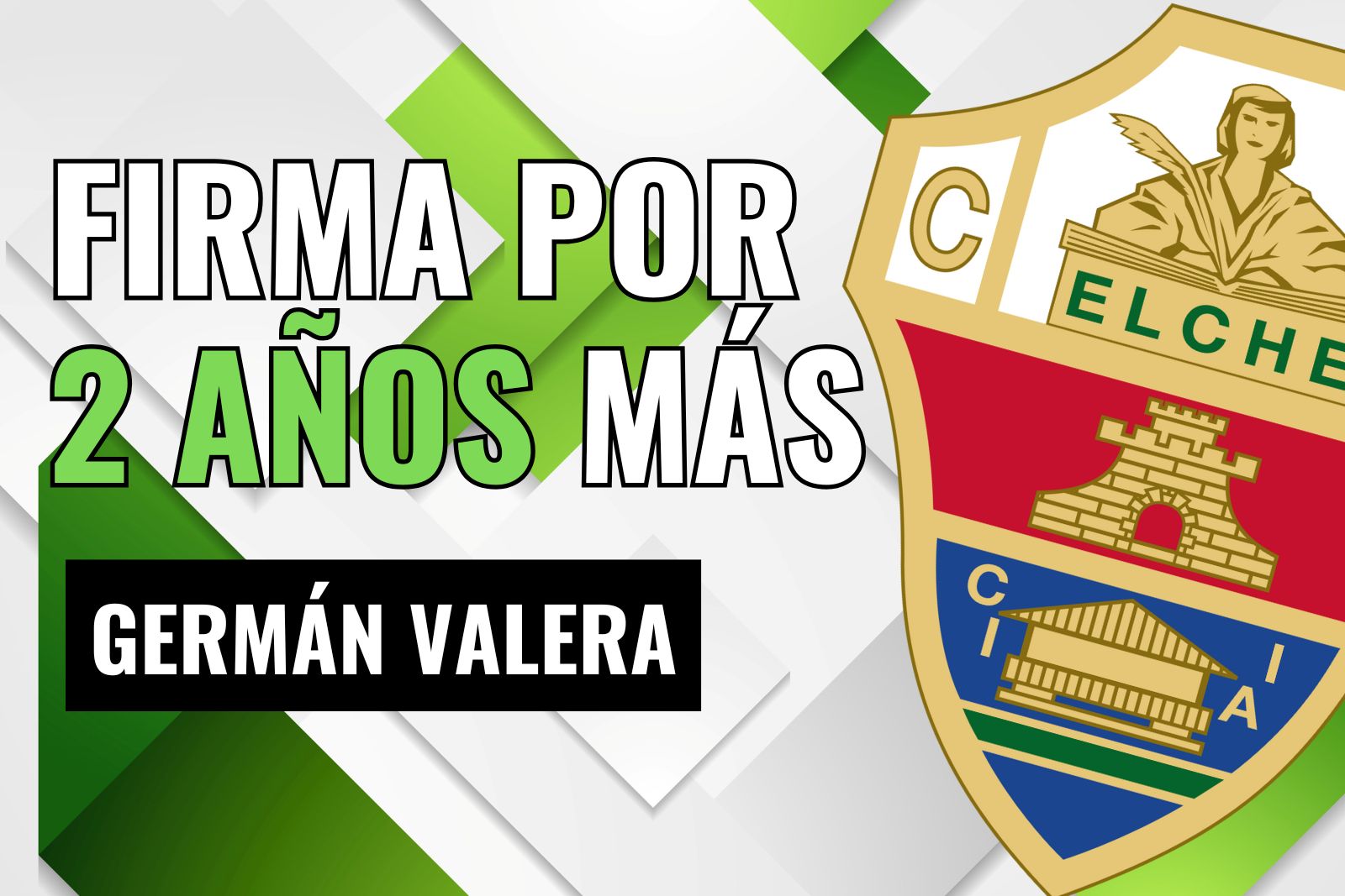Germán Valera firma dos años más con el Elche
