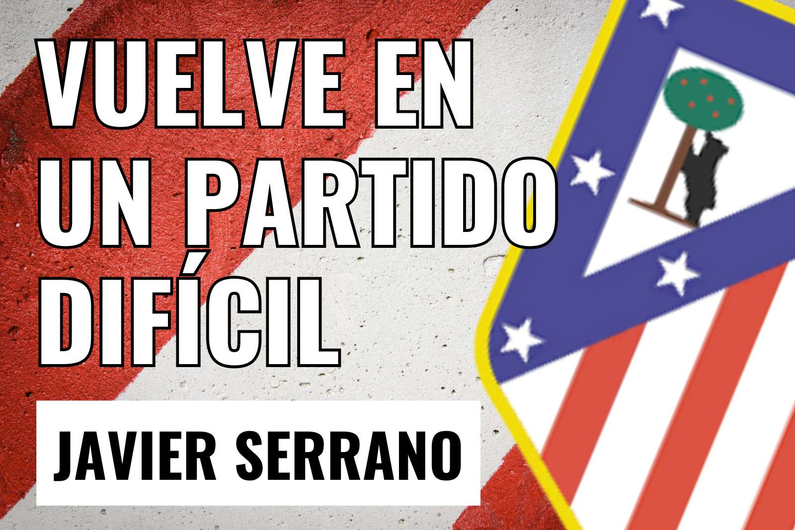 Javier Serrano vuelve en un partido difícil