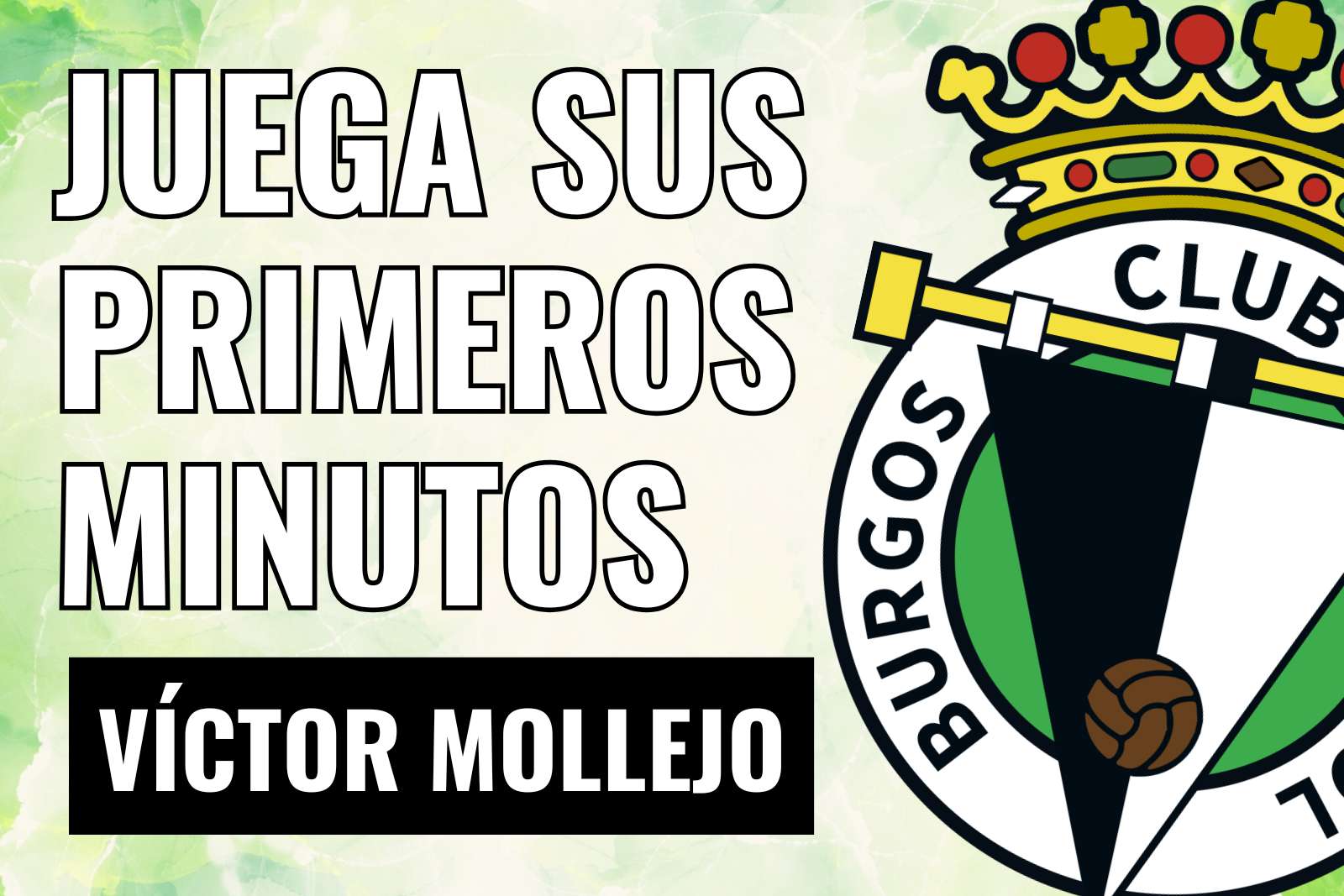 Víctor Mollejo juega sus primeros minutos en Burgos