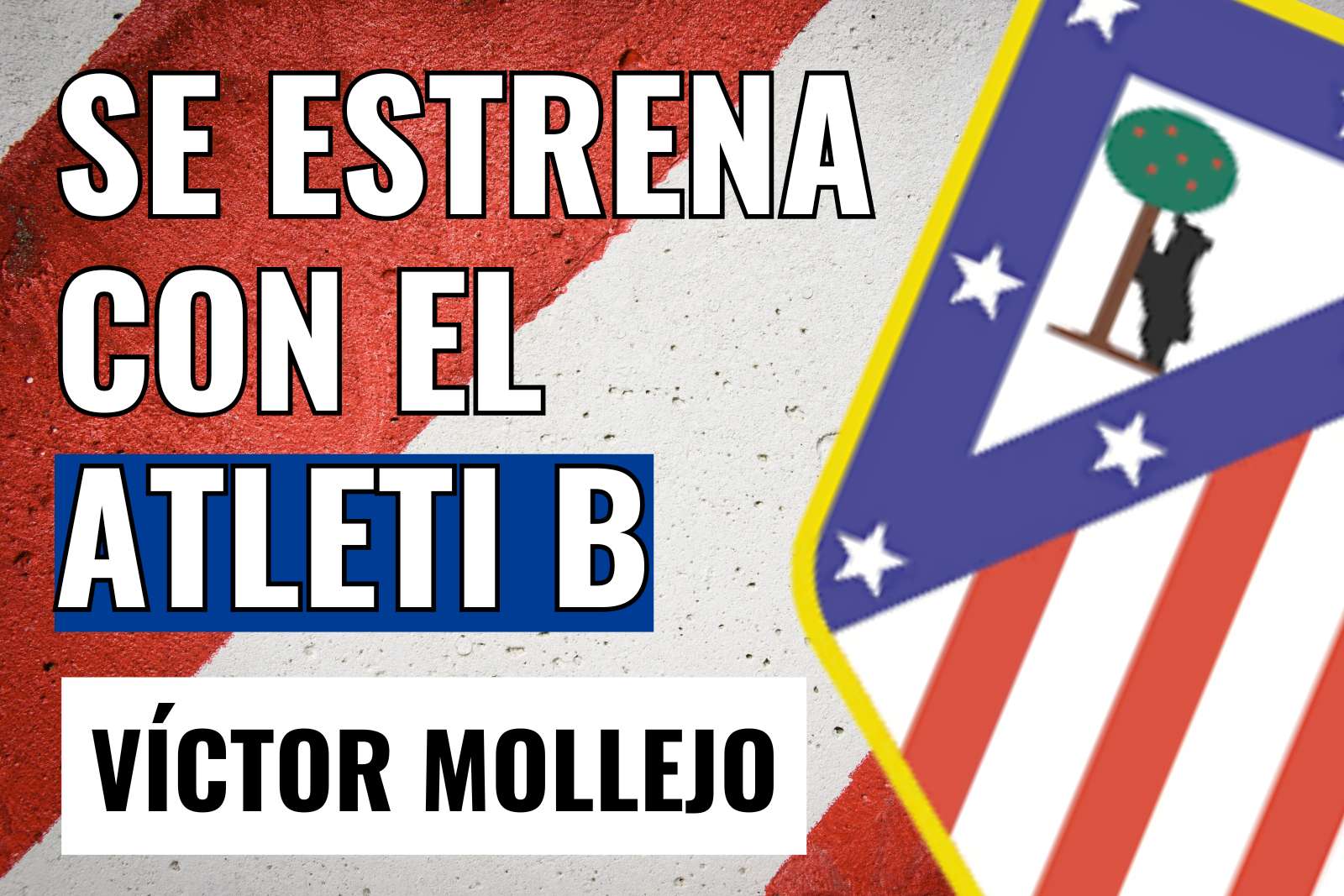 Víctor Mollejo se estrena con el Atleti B