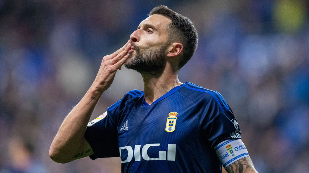 Borja Bastón Real Oviedo Play Off ascenso 2023/24