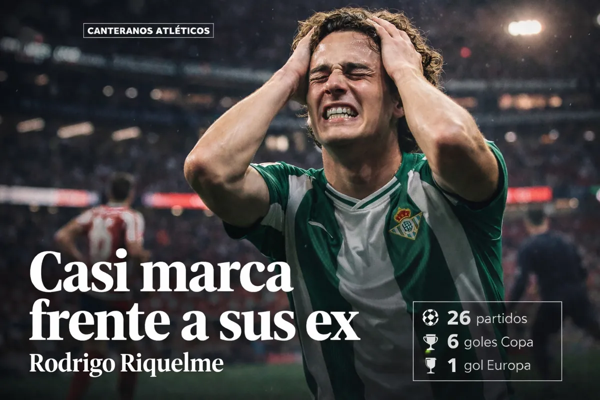 Riquelme casi marca frente al Atleti